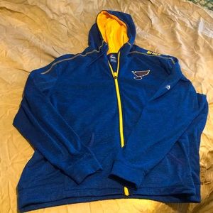 Men’s 2xl St. Louis Blues MajesticThermabaseZip-up